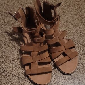 Steve Madden Tan Strappy Sandals